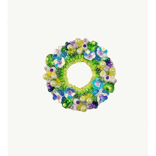 Crystal Art Brooch Spring Wreath Beadwork Kit